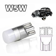 LED W5W - T10, 6V, 12V - Vintage