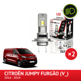 Pack de luzes de cruzamento LED Citroën Jumpy - 2016 a 2024 - instalação como a original - AGM Vision