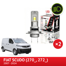 LED halvljuspaket Fiat Scudo - 2022 à 2023 - installation som original - AGM Vision