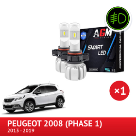 LED Fog Light Pack Front Peugeot 2008 2013 to 2019 - AGM Vision