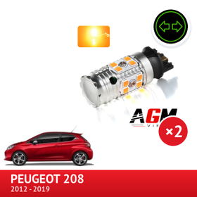 Pachet de becuri LED pentru semnalizator față Peugeot 208 faza 1 (2012 à 2015) - AGM Vision