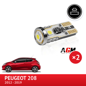 Pachet LED pentru iluminarea numărului de înmatriculare Peugeot 208 (2012 à 2019) - AGM Vision