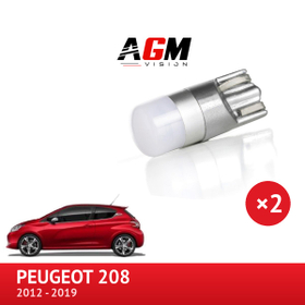 Pachet LED pedalier & covorașe de podea Peugeot 208 (2012 à 2019) - AGM Vision