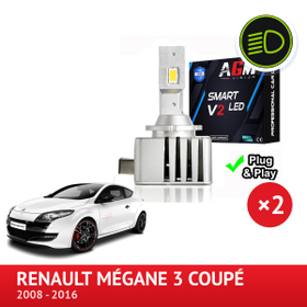 PACK LED Lähivalot Renault Megane 3 2008 à 2016 (D1S-polttimolla) - AGM Vision