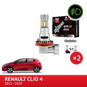 PACK LED Antibrouillard Avant Renault Clio 4 de 2012 à 2020 - AGM Vision
