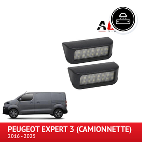 PACK LED Nummerpladebelysning Peugeot Expert 3 fra 2016 til 2025 med bagdøre - AGM Vision