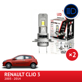 PACK LED Feux de route Renault Clio 3 de 2005 à 2014 - AGM Vision