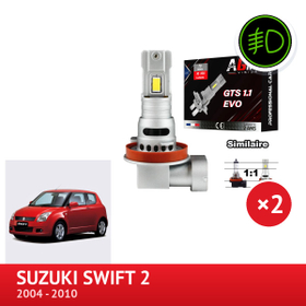 PACK LED Antibrouillard Avant Suzuki Swift 2 de 2004 à 2010 - AGM Vision