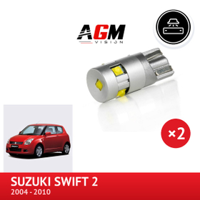 PACK LED Éclairage Plaque d'Immatriculation Suzuki Swift 2 de 2004 à 2010 - AGM Vision