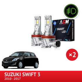 PACK LED Antibrouillard Avant Suzuki Swift 3 de 2010 à 2017 - AGM Vision