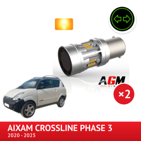 LED-sæt PY21W Forreste blinklys AIXAM Crossline Phase 3 - AGM Vision