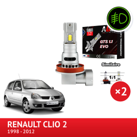 PACK LED Tågelygter Foran Renault Clio 2 fra 06/2001 til 2012 - AGM Vision