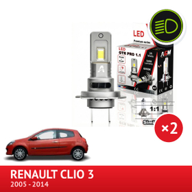 PACK LED Feux de croisement Renault Clio 3 de 2005 à 2014 - AGM Vision