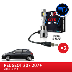 Zestaw LED świateł drogowych PEUGEOT 207 207+ - AGM Vision