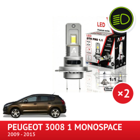 LED-sett for nærlys PEUGEOT 3008 1 Monospace - AGM Vision