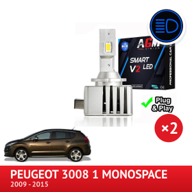 LED-sett for fjernlys PEUGEOT 3008 1 Monospace - AGM Vision