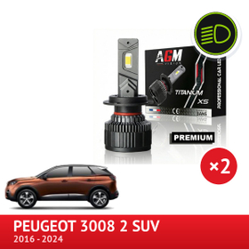 LED-pakke med høy effekt for nærlys Peugeot 3008 II fra 2016 til 2020 - AGM Vision
