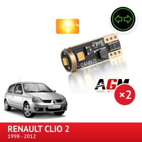 LED-blinklyssæt til siden til Renault Clio 2 - AGM Vision