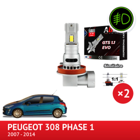 Kit LED antibrouillard avant PEUGEOT 308 Phase 1 - AGM Vision