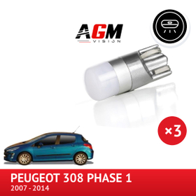 Kit LED d’éclairage du plafonnier avant PEUGEOT 308 Phase 1 - AGM Vision