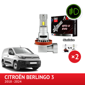 Kit LED pentru proiectoarele de ceață față CITROËN Berlingo 3 - AGM Vision