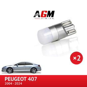 LED-sarja W5W PEUGEOT 407:n poljinalueen ja lattiamattojen valaistukseen - AGM Vision