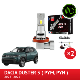 LED-sett H16 tåkelys foran DACIA DUSTER 3 (PYM, PYN) - AGM Vision