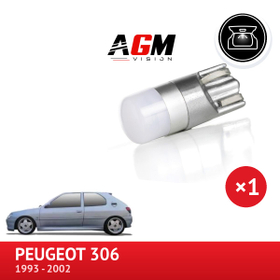 LED-pære W5W Bagasjeromsbelysning PEUGEOT 306 - AGM Vision
