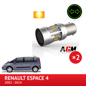 LED-sæt PY21W bageste blinklys Renault Espace 4 - AGM Vision