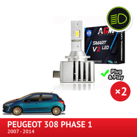 LED-sæt D1S nærlys Peugeot 308 Phase 1 - AGM Vision