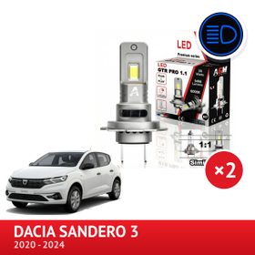 LED-kit H7 fjernlys DACIA Sandero 3 - AGM Vision