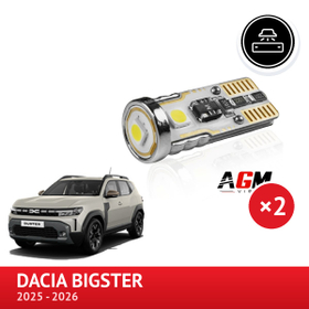 LED-sett for nummerskiltlys W5W til DACIA Bigster - AGM Vision