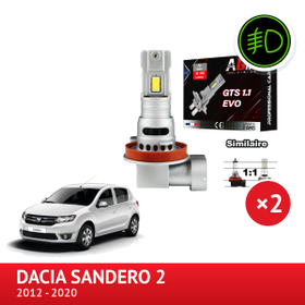 LED-sarja H16 etusumuvaloihin DACIA Sandero 2 - AGM Vision