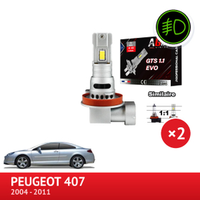 Peugeot 407:n etusumuvalojen H11-LED-sarja - AGM Vision