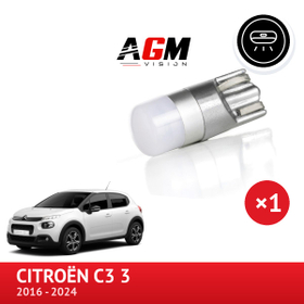 LED-polttimo W5W, CITROËN C3 3:n etukattovalon valaistus - AGM Vision