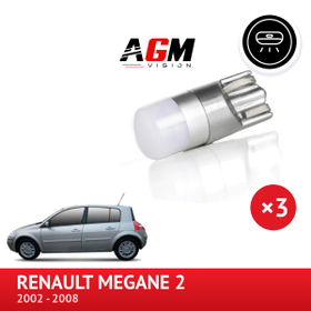 LED sada W5W pro osvětlení předního stropního světla Renault Mégane 2 - AGM Vision