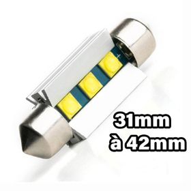 Navette LED SUPREME (Blanc) C3W, C5W, C7W, C10W de 31 à 42 mm - AGM Vision