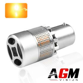Ampoule LED PY21W-BAU15S Chrome Effect (Orange) - AGM Vision