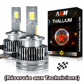 Kit d’ampoules LED D2S Thallium 60W conversion xénon (technique) - AGM Vision