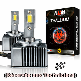 Kit d’ampoules LED D5S Thallium 60W conversion xénon (technique) - AGM Vision