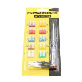 Pack de 10 fusibles standards + tournevis testeur - AGM Vision