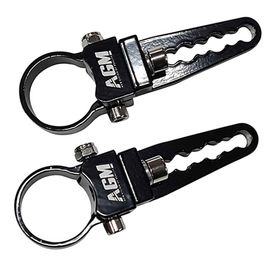 PACK 2 SUPPORTS XS POUR BARRE LED, FIXATION SUR TUBE - AGM Vision