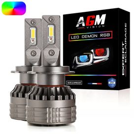 Żarówki LED H7 Demon RGB - AGM Vision