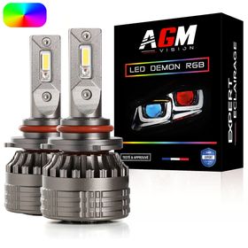 Kit Ampoules LED H10 DEMON RGB - AGM Vision