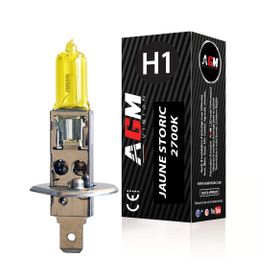 Ampoule halogène H1 55W JAUNE STORIC 2700K - AGM Vision