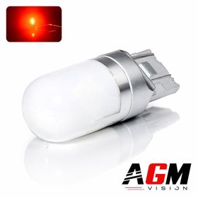 LED-pære T20 W21/5W ANGEL (Rød) - AGM Vision