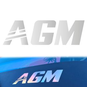 Autocollant Gris Holo AGM (12 cm) - AGM Vision