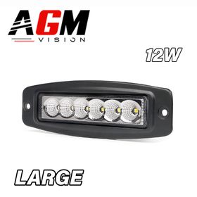 Phare LED rectangle intégré 12W - AGM Vision