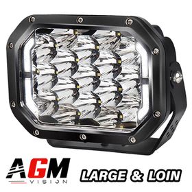 Rektangulær LED-frontlykt Max-Power 120W - AGM Vision