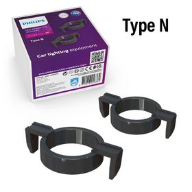 2x Anéis de Conexão TIPO N LED H7 Philips PRO6001 - AGM Vision